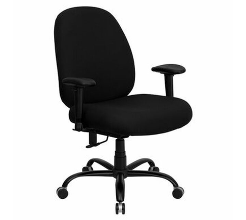 black Big And Tall Office Chair By Hercules